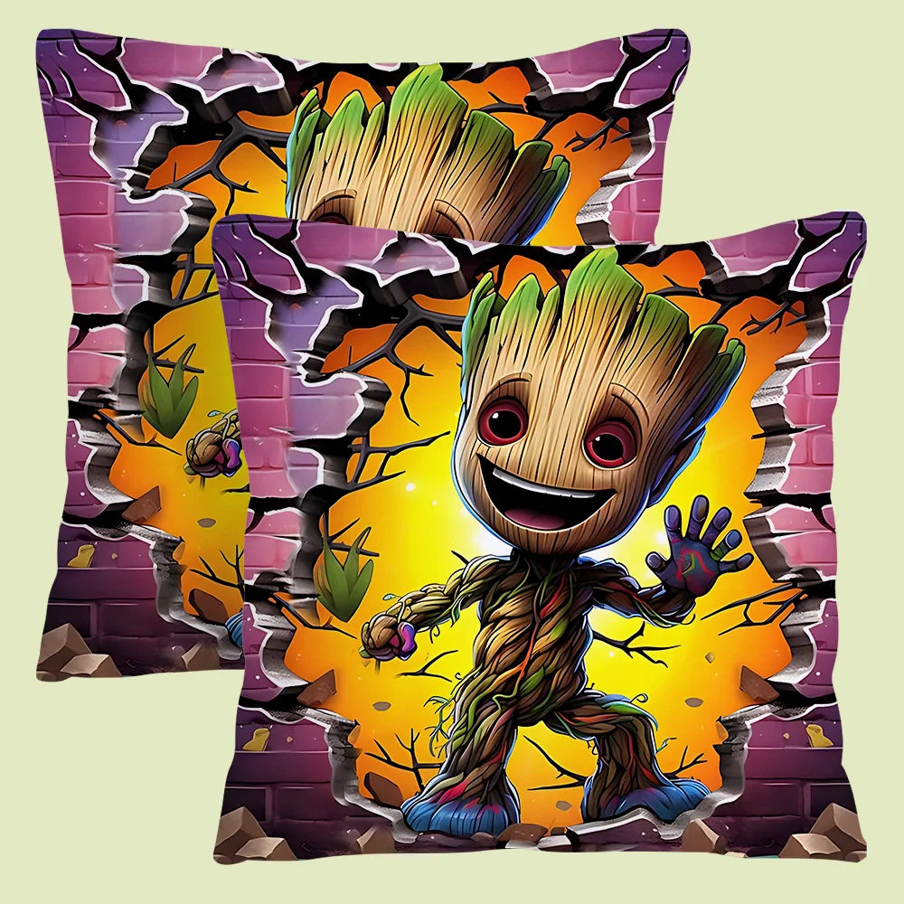Baby Groot kuddfodral – tummen upp, stjärnbeströdd fullmåne