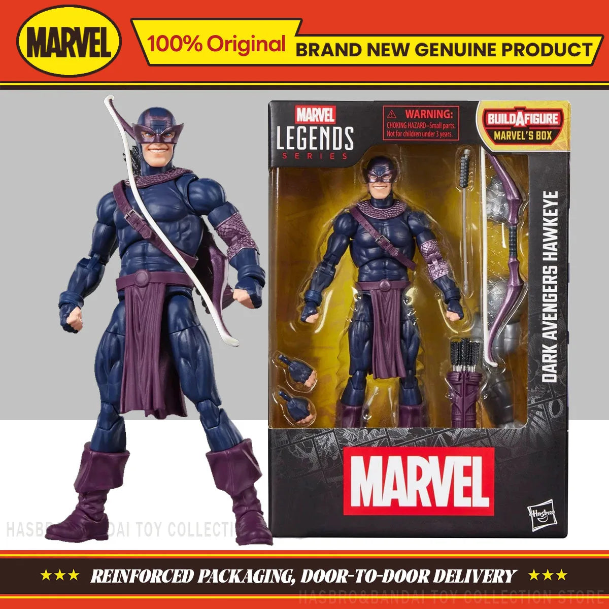 Figurină Hasbro Marvel Legends - Dark Avengers Hawkeye 15cm