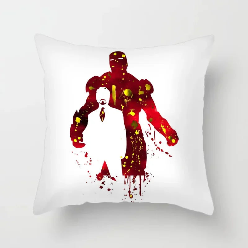 Povlak na polštář Iron Man – silueta Tonyho Starka