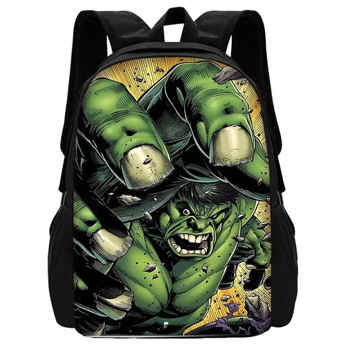 Mochila Infantil Hulk - Explosão Dourada ao Estilo de Banda Desenhada