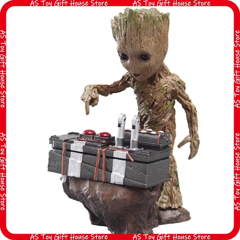 Statuetă Hot Toys Baby Groot – buton detonator din PVC