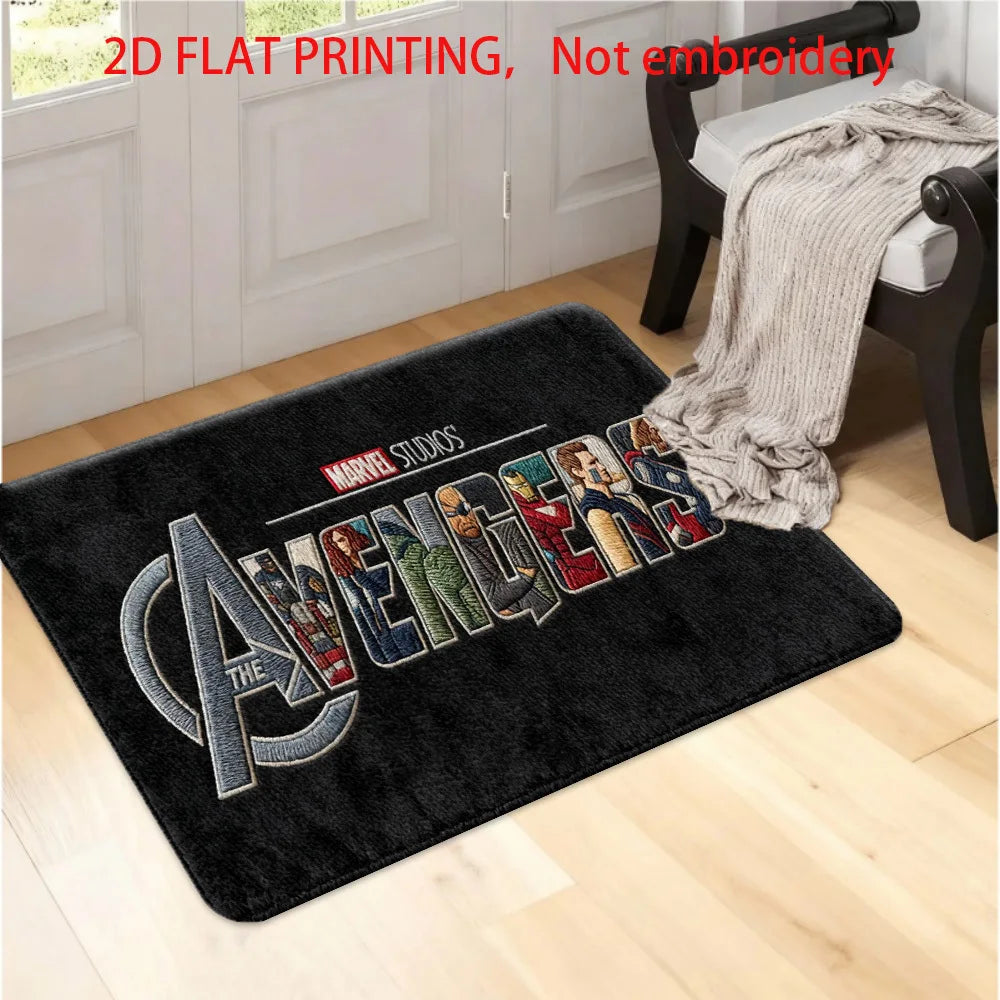Marvel Avengers Rug - Multicolored Comics Mosaic Design