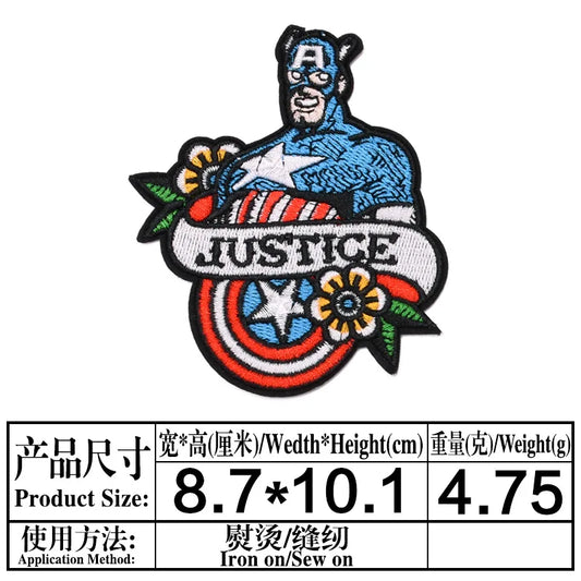 Nášivka Avengers Captain America – odznak spravedlnosti