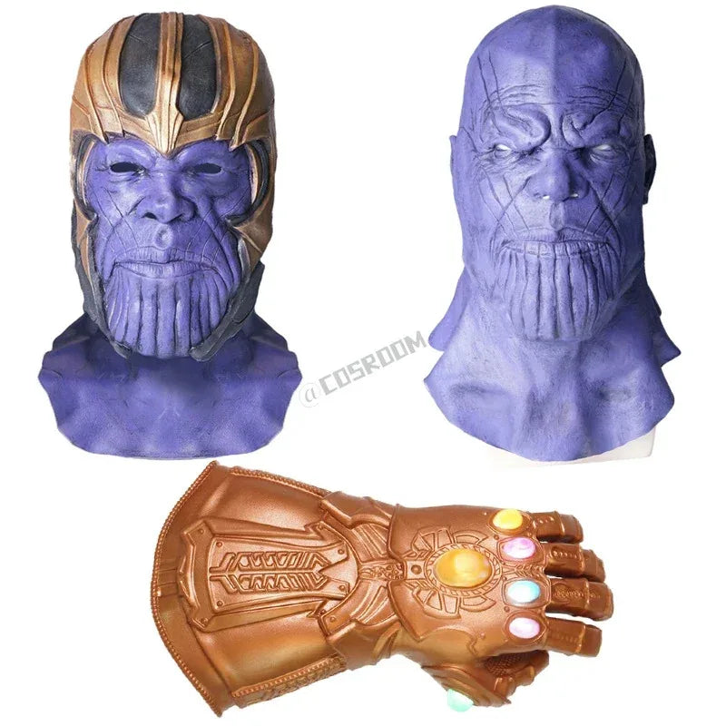 Cosplay maska Avengers Thanos – svítící Rukavice nekonečna