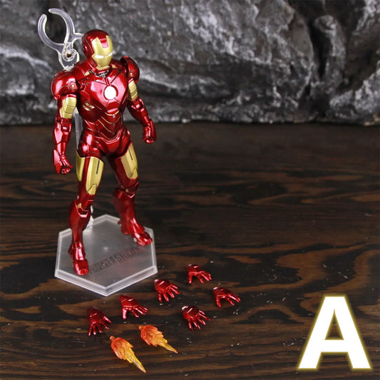 Figurină LED Avengers Iron Man Mark IV - Poziție statică, mâini interschimbabile