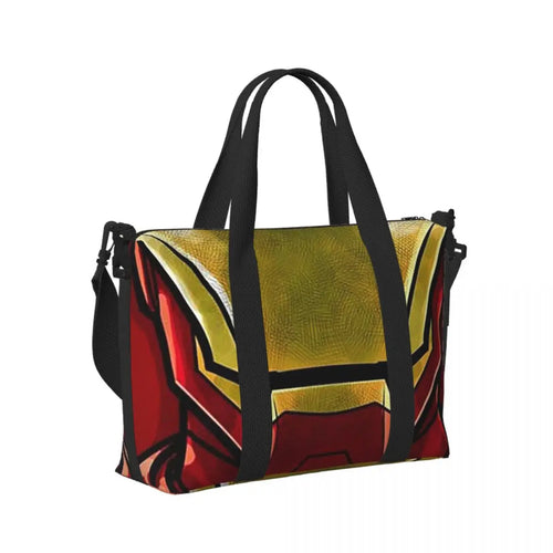 Iron Man Tote Bag - Large Red & Gold Mask Design