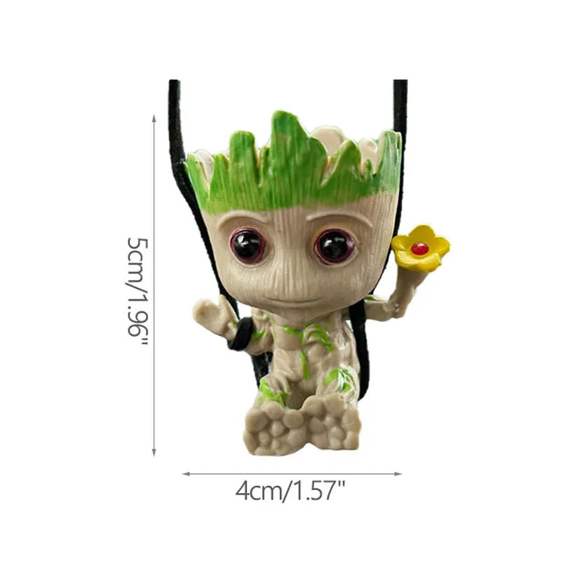Breloc Baby Groot, figurină 3D - Colecție cu diverse costume
