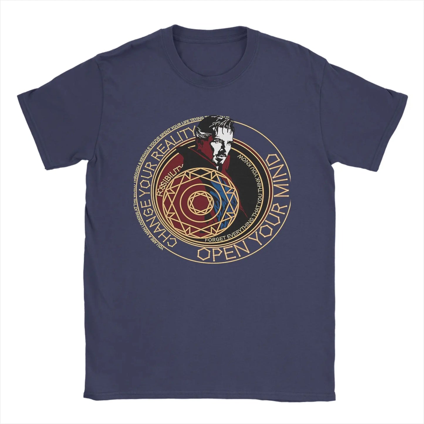 T-shirt Doctor Strange - Círculo místico Change Your Reality para homem