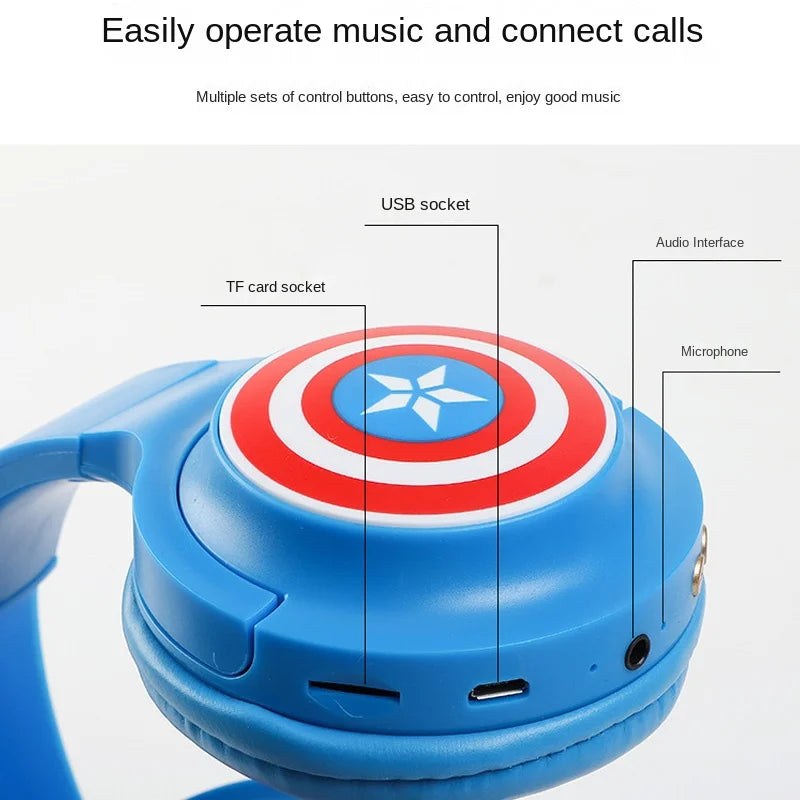 Bluetooth sluchátka Avengers Black Panther – Černá se zlatými prvky