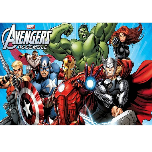 Poster Avengers Assemble – klassisk logotyp
