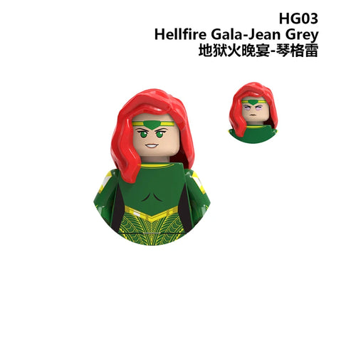 Figura Jean Grey - Hellfire Gala verde