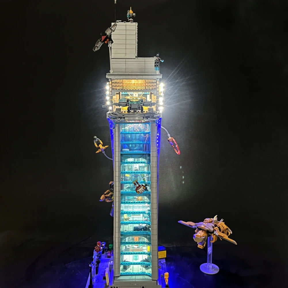 Kit LED BYB pentru turnul Avengers LEGO 76269 – iluminare decorativă cu telecomandă