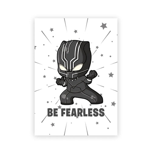 Chibi-plakat Black Panther – Vær frygtløs
