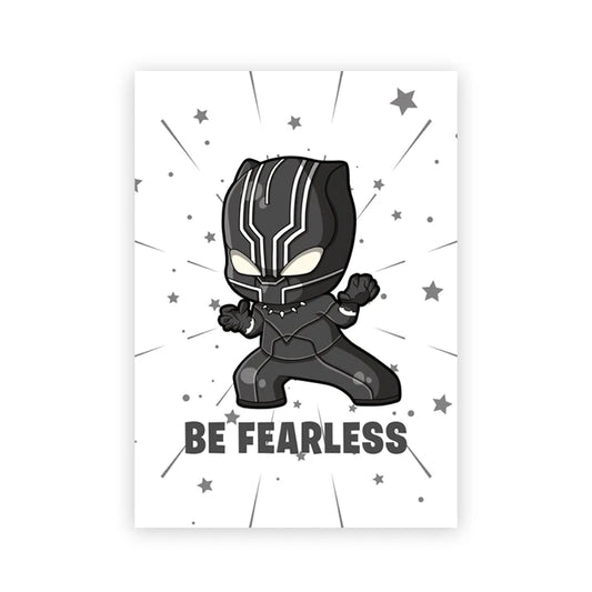 Poster Chibi Black Panther - Sê Destemido
