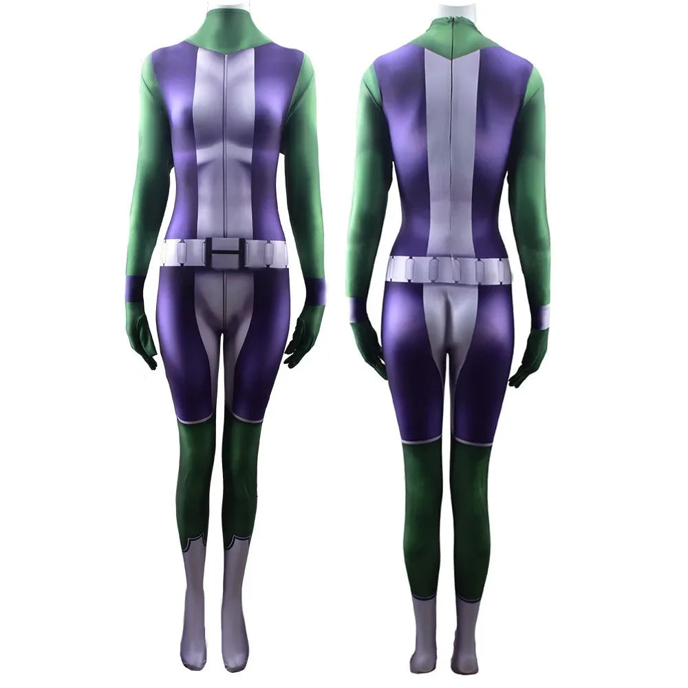 Kostým She-Hulk - fialovo-bílý overal