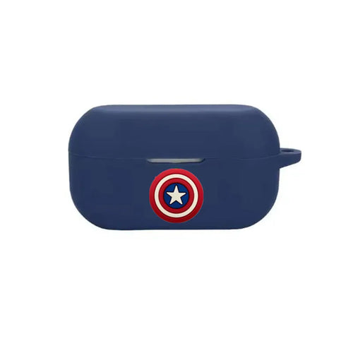 Avengers Captain America-öronsnäcksfodral – Marinblå sköld