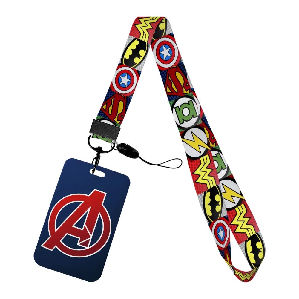 Držák na odznak Avengers – logo A na tmavě modrém pozadí