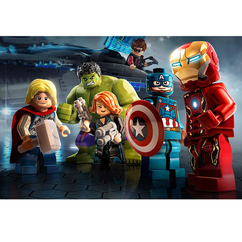 Plakat Avengers LEGO – Samlede figurer