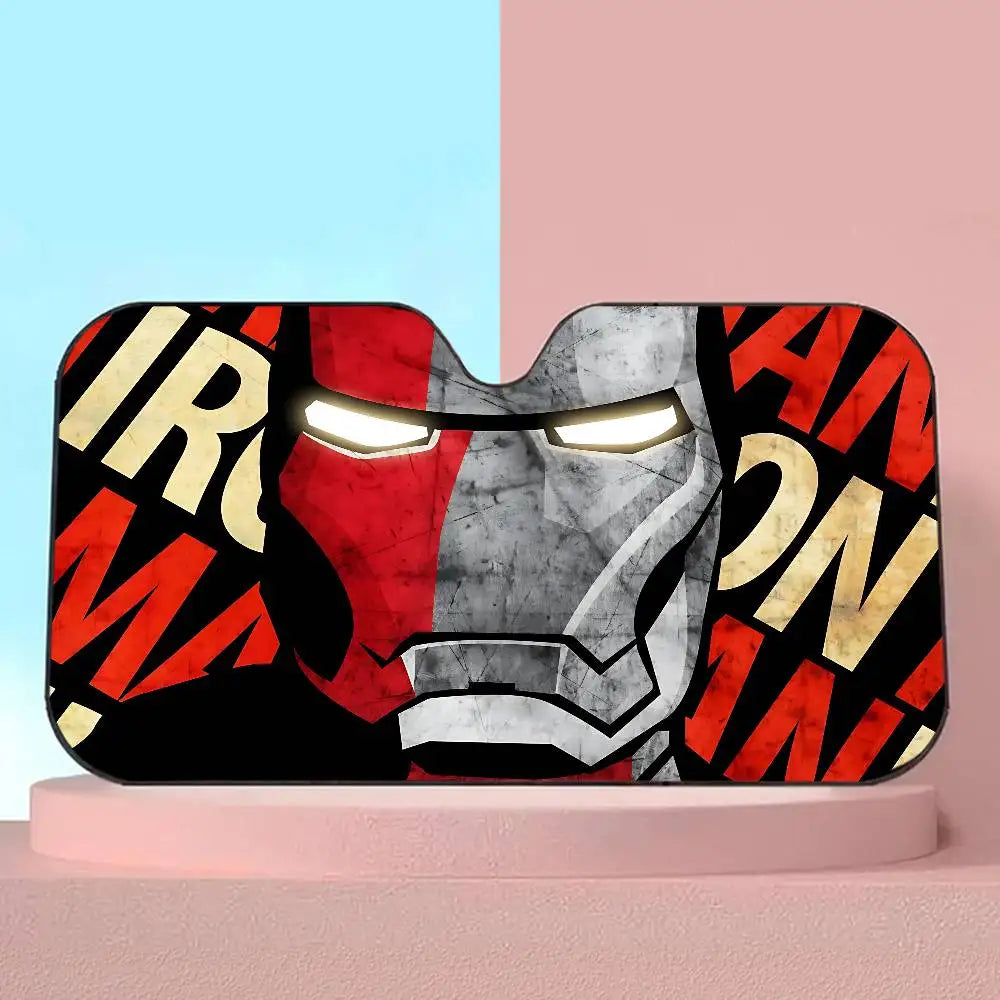 Sluneční clona do auta Iron Man – ochrana čelního skla před UV zářením
