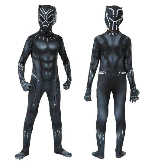 Black Panther Costume - Full Bodysuit with Mask