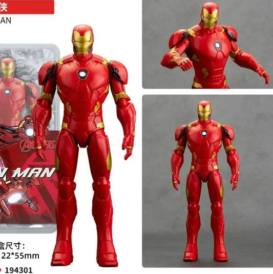 Figurină Iron Man - Armură roșie și aurie