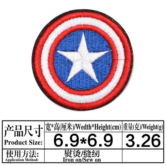 Nášivka Avengers Captain America – kulatý štít