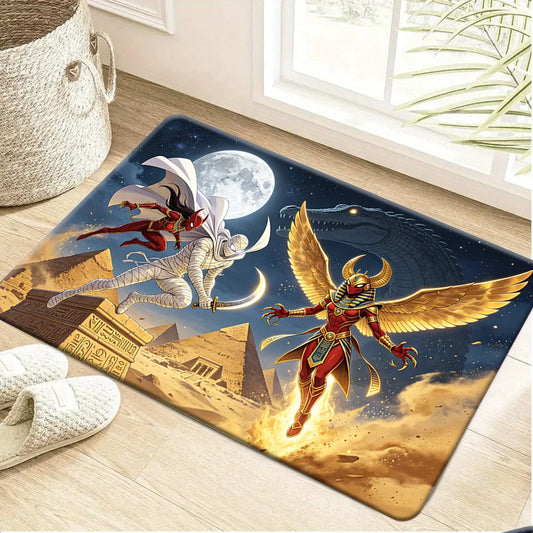 Covoraș Avengers Moon Knight - Decor egiptean cu zeu înaripat