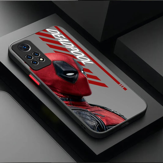 Capa Xiaomi Avengers Deadpool – Perfil com texto cinzento