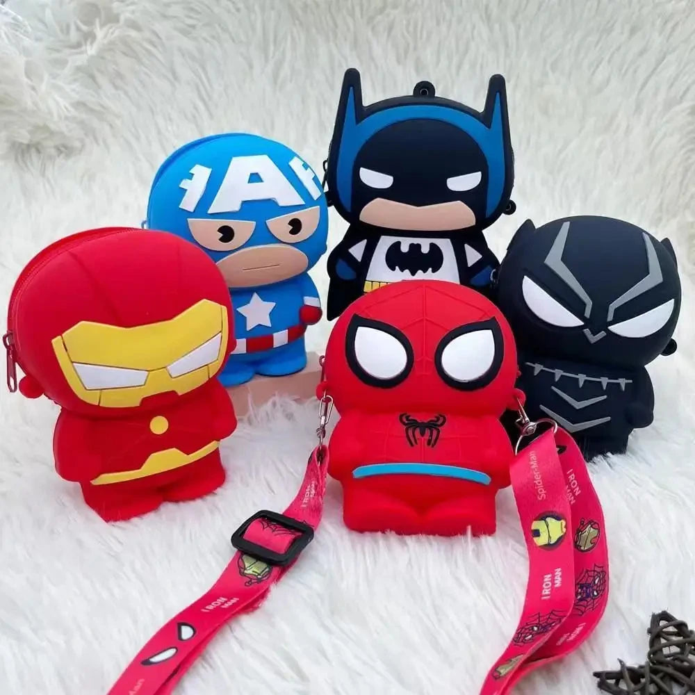 Geantă de umăr cu figurina Avengers Black Panther – neagră