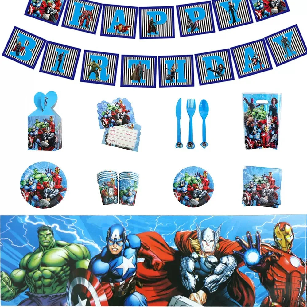 Avengers födelsedagsdekoration – godisaskar x6