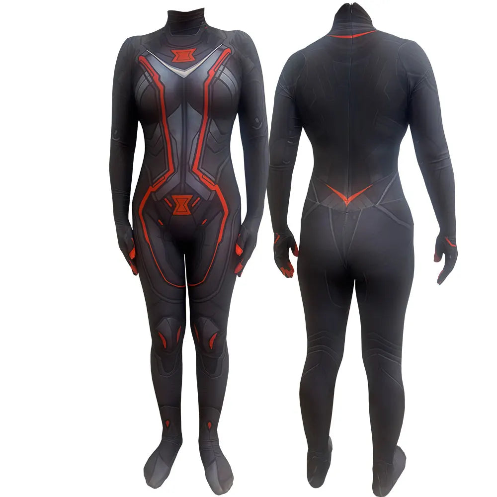 Dámský overal Avengers Black Widow - 3D cosplay zentai