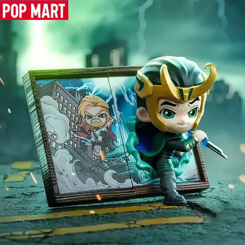 Blind Box POP MART Marvel Fotorámeček – série 10, tajemná figurka