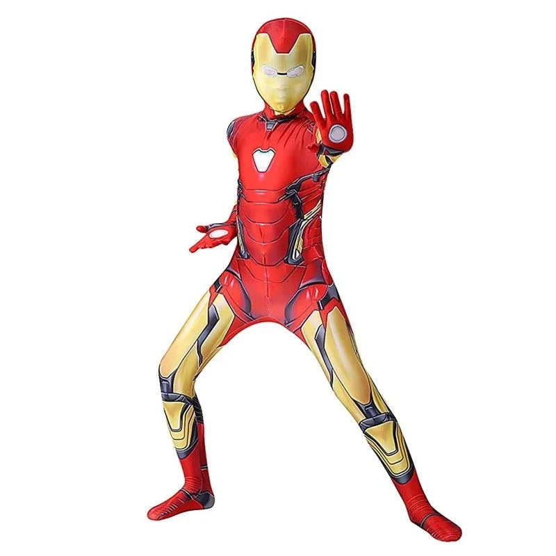Costum de cosplay Iron Man pentru copii – combinezon de supererou
