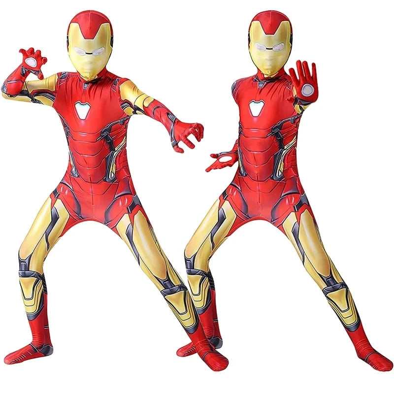 Costum de cosplay Iron Man pentru copii – combinezon de supererou