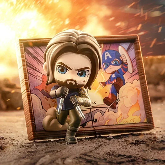 Blind Box POP MART Marvel-fotoramme – serie 2, mysteriefigur