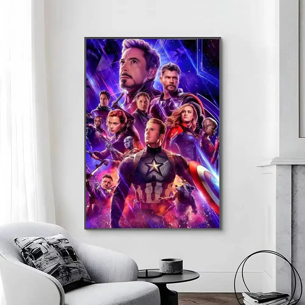 Avengers Infinity War-poszter – Színes Endgame-csapat dizájnja