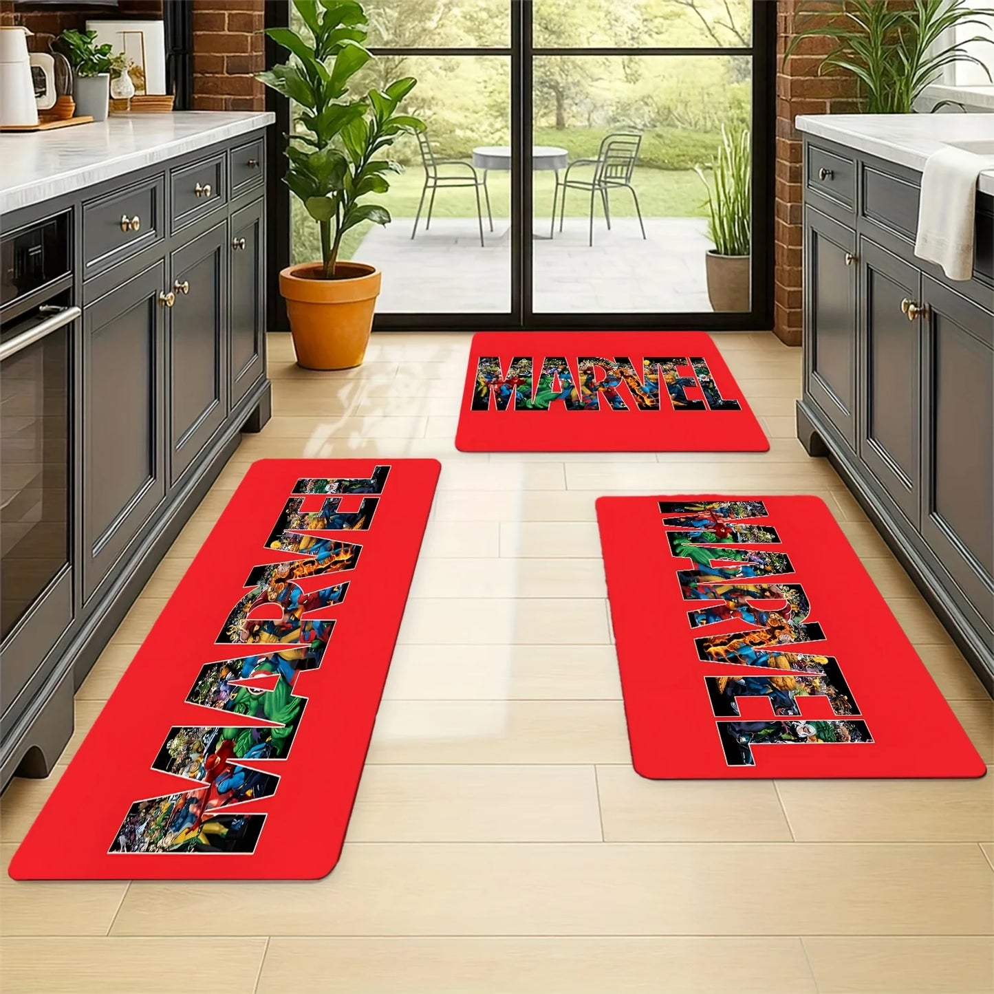 Avengers Captain America Bath Mat - Minimalist Black Shield