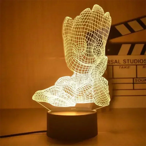 Lampă LED Avengers cu erou în mantie - 3D, 18cm