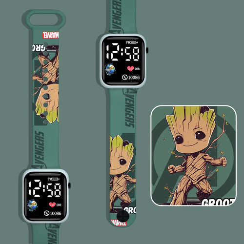 Baby Groot LED-es gyermekóra – zöld