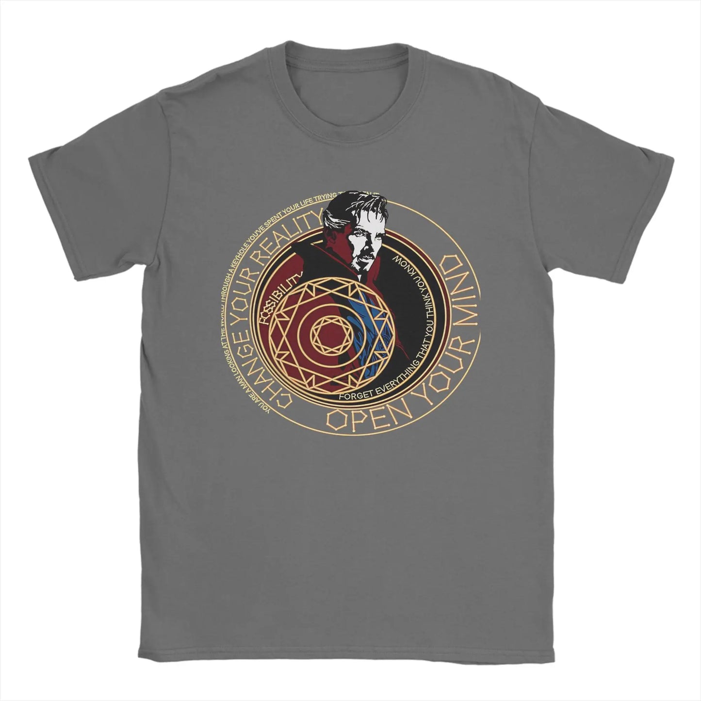 T-shirt Doctor Strange - Círculo místico Change Your Reality para homem