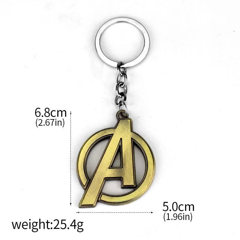 Avengers-nøglering med A-logo – Glat bronze