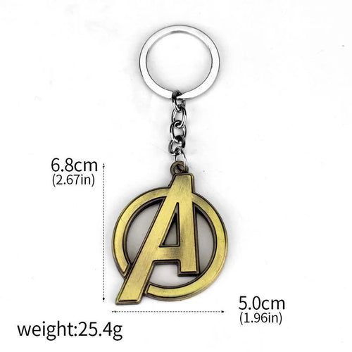 Avengers-nøglering med A-logo – Glat bronze