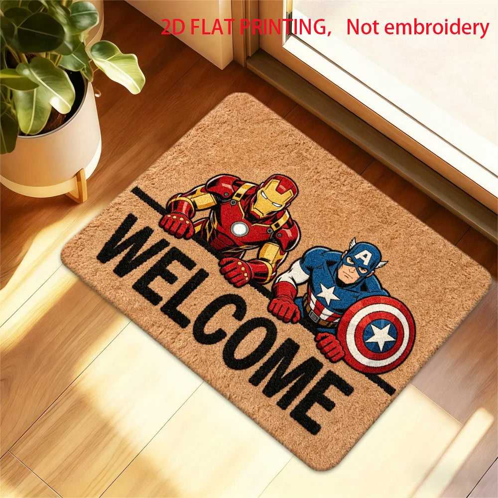 Marvel Avengers-matta – Välkomstmotiv med Iron Man och Captain America