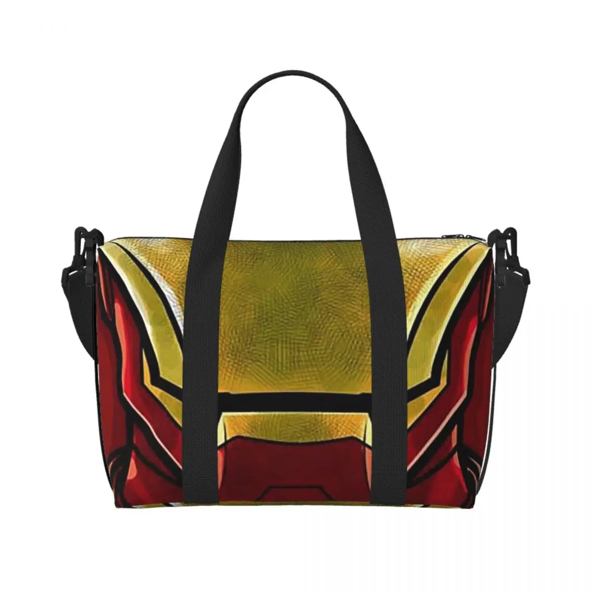 Iron Man Tote Bag - Large Red & Gold Mask Design