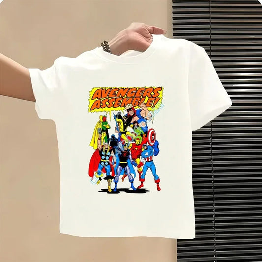 T-shirt pour enfant Avengers - Design personnages Blanc