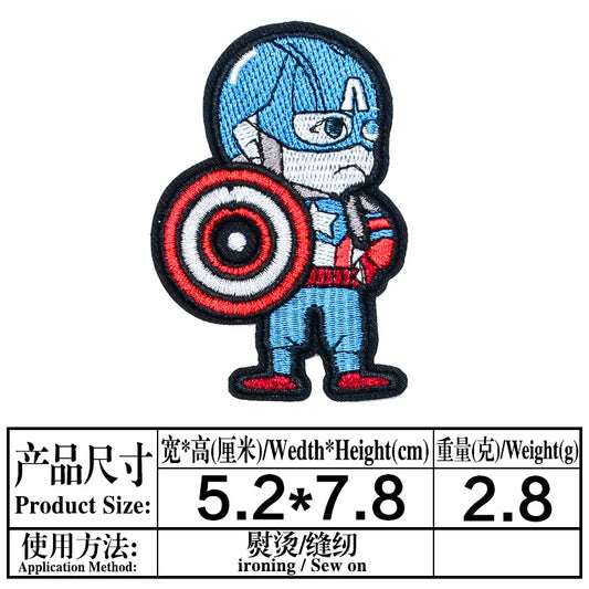 Nášivka Avengers Captain America – štít ve velkém formátu
