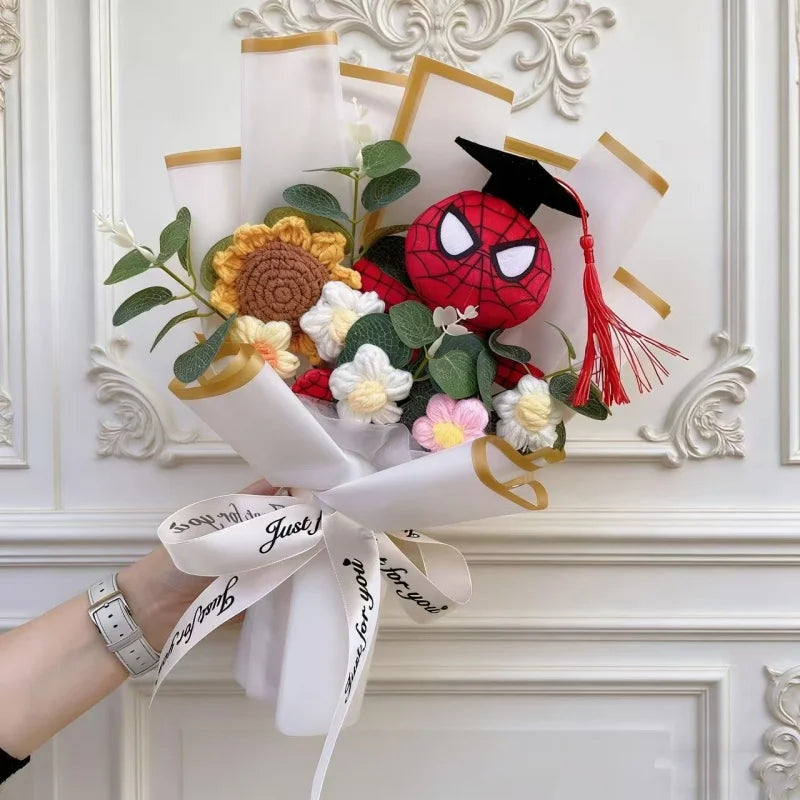 Avengers Spider-Man-buket – håndlavet gave med tøjdyr