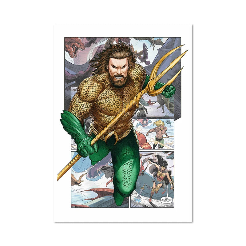 Poster Aquaman - Bandă desenată