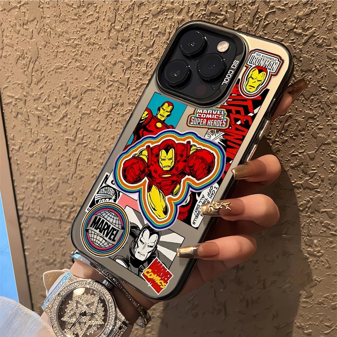 Capa para telemóvel Iron Man - Design retro de banda desenhada