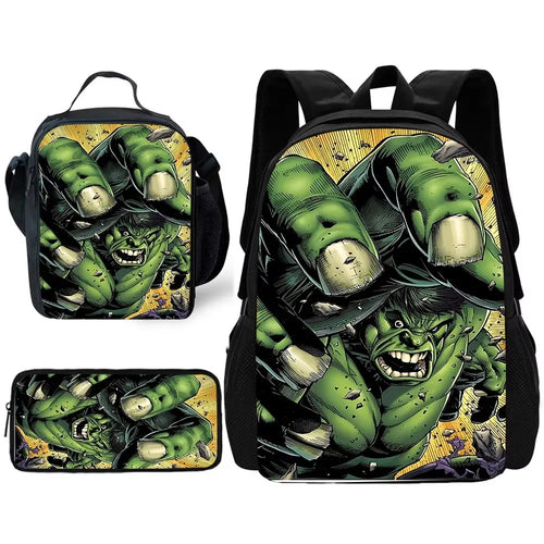 Hulk hátizsák szett – pusztító öklök képregényes stílusban